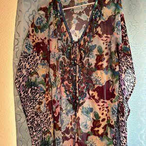 Lucky & Coco Beaded Beach Cover-up